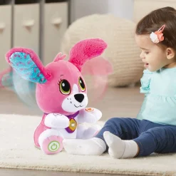 Peluches Musicales*Vtech Toutou parle avec moi de rose