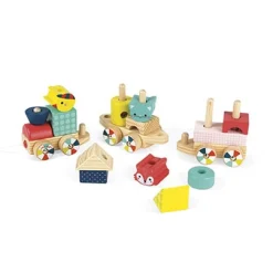 Jouets En Bois|Voitures*Janod Train baby forest bois de Multicolore