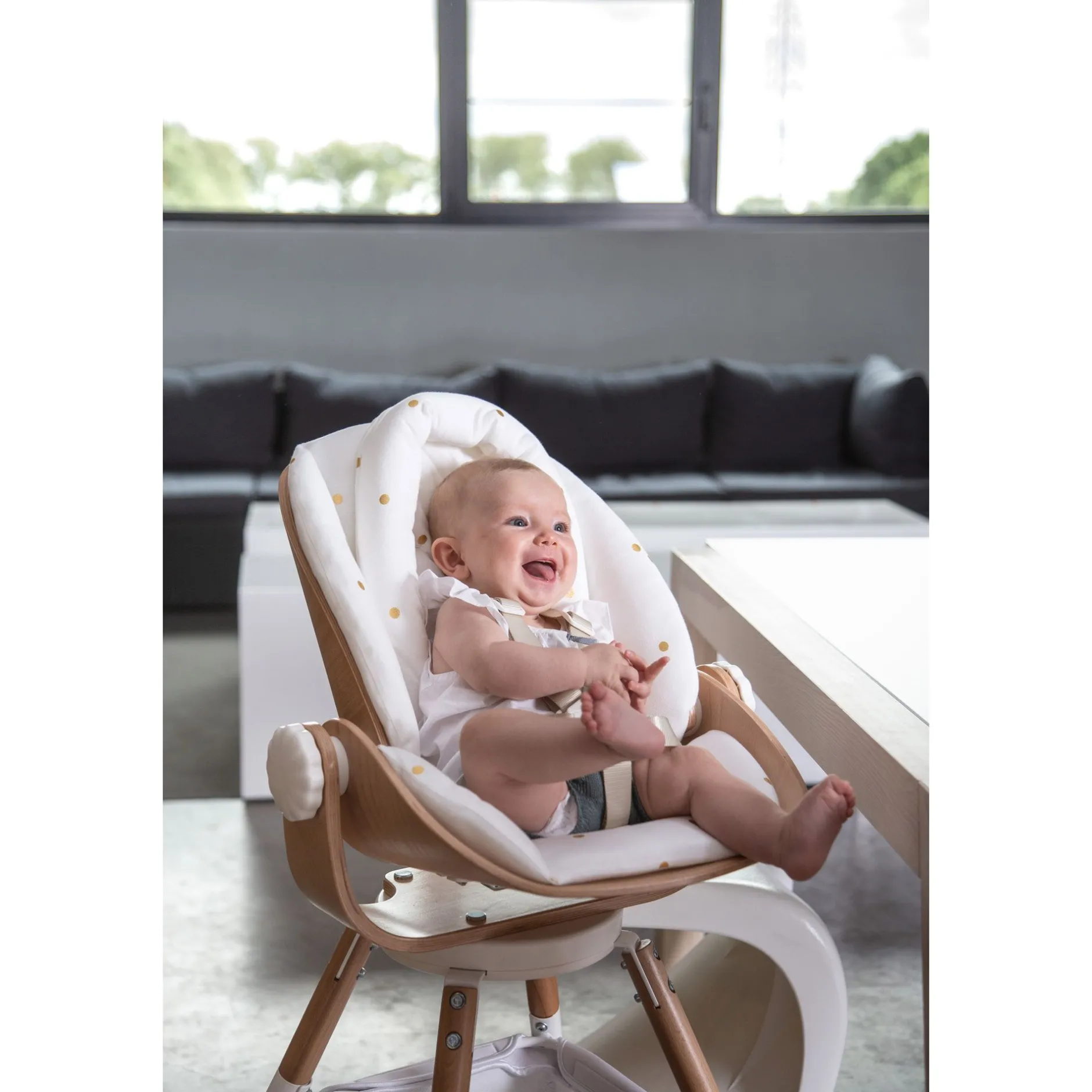 Autres Accessoires Pour Chaise Haute*Childhome Transat Evolu Newborn de Naturel / Blanc