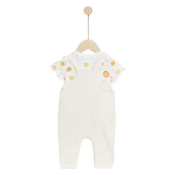 T-Shirts, Polos, Chemises|Combinaisons, Salopettes*P'tit bisou Travel With Love Ensemble 9 mois de Beige