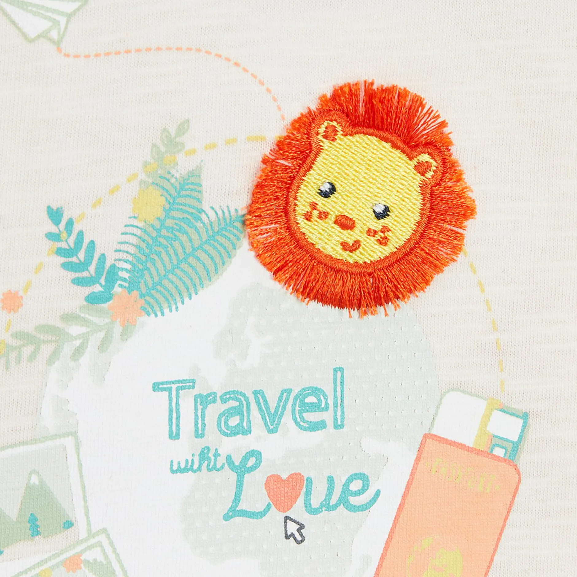 T-Shirts, Polos, Chemises*P'tit bisou Travel With Love T-shirt manches courtes de Beige