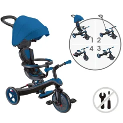 Tricyles*Globber Tricycle Explorer 4 en 1 évolutif de Bleu