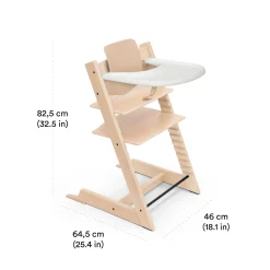 Chaises Hautes Évolutives*Stokke® Tripp Trapp® Pack Chaise haute + Baby Set + Plateau de Noir