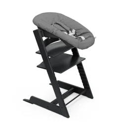 Chaises Hautes Évolutives*Stokke® Tripp Trapp® Pack Chaise haute + Baby Set + Newborn Set de Noir / Anthracite