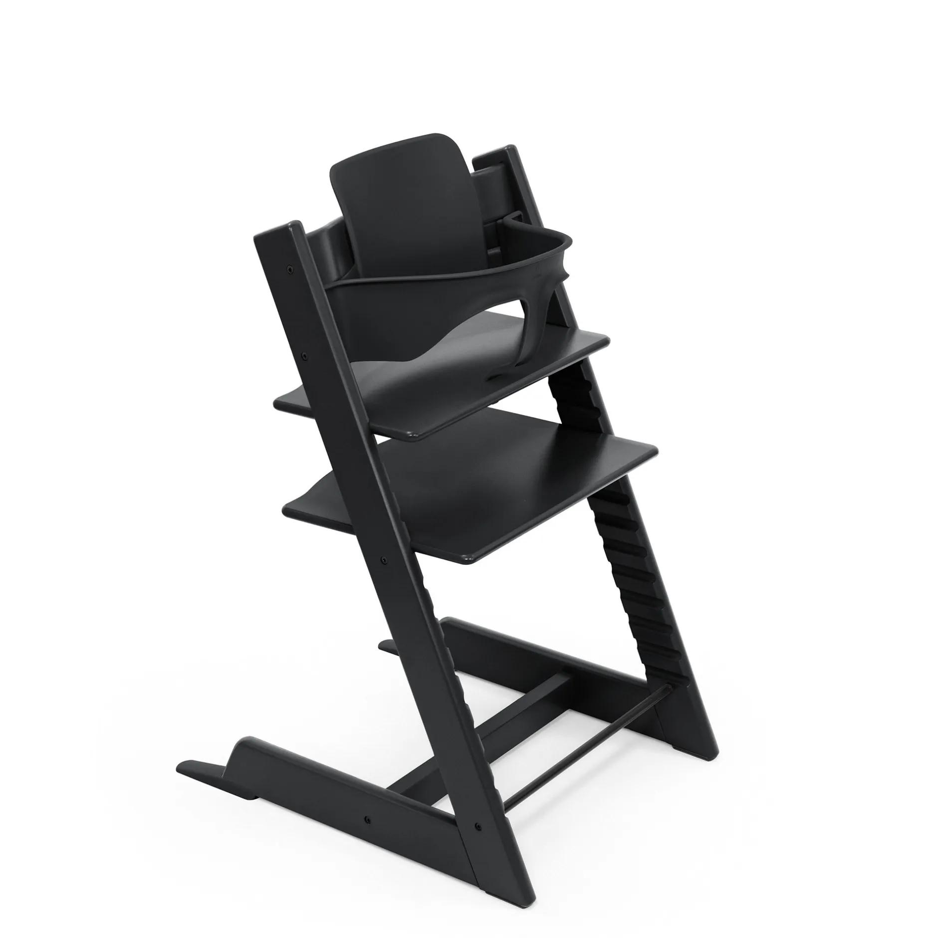 Chaises Hautes Évolutives*Stokke® Tripp Trapp® Pack Chaise haute + Baby Set + Newborn Set de Noir / Anthracite