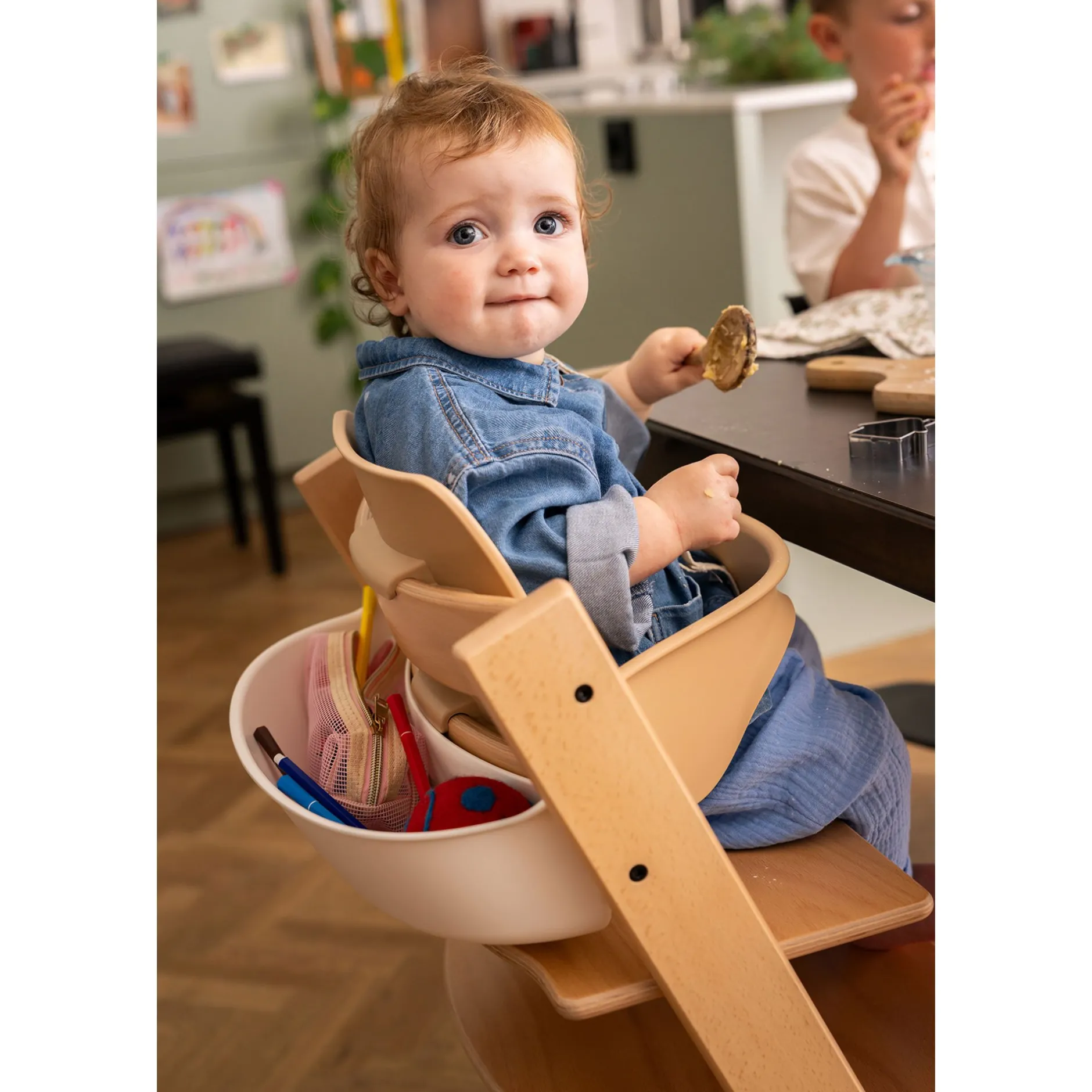 Chaises Hautes Évolutives*Stokke® Tripp Trapp® Pack Chaise haute + Baby Set de Naturel