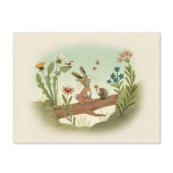 Cadres Déco*Moulin Roty Trois petits lapins Affiche 50 x 70 cm de Balade