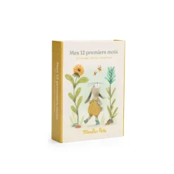 Albums*Moulin Roty Trois petits lapins Cartes Mes 12 premiers mois de