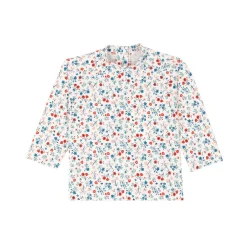 T-Shirts, Blouses, Chemises*Petit Bateau T-shirt anti UV bébé imprimé fleuri 18 mois de Marshmallow / Multicolore