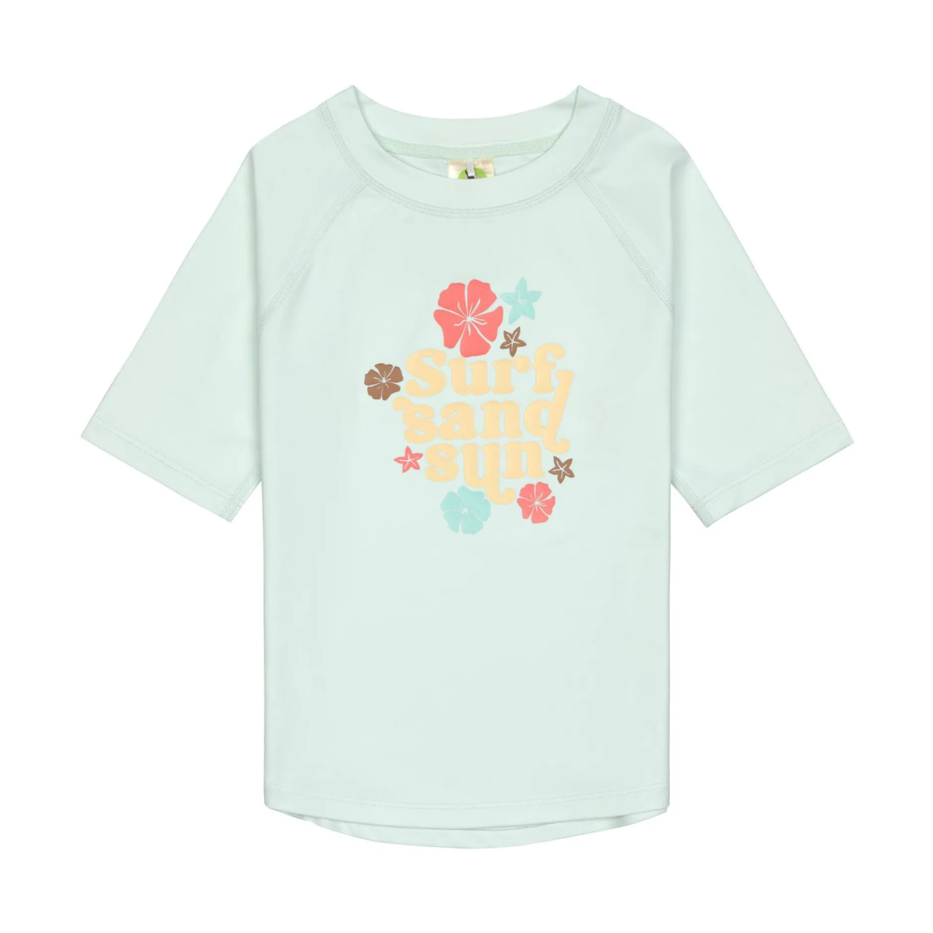 Maillots De Bain Bébé*Lässig T-shirt de bains à manches courtes de Fleurs vert