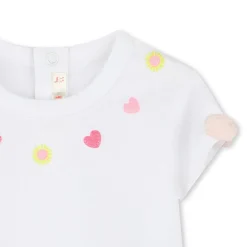T-Shirts, Blouses, Chemises*Billieblush T-shirt manches courtes avec nœud de Blanc
