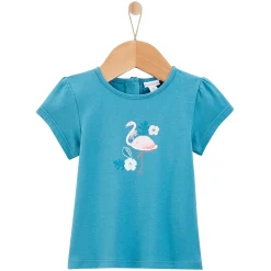 T-Shirts, Blouses, Chemises*P'tit bisou T-shirt manches courtes Jardin Extraordinaire 1 mois de Vert