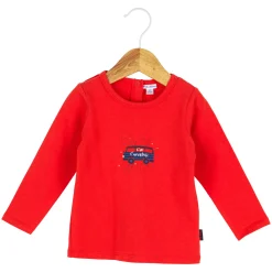 T-Shirts, Polos, Chemises*P'tit bisou T-shirt manches longues Marin d'hiver 1 mois de Rouge Poppy