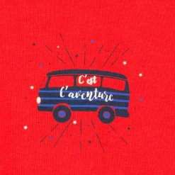 T-Shirts, Polos, Chemises*P'tit bisou T-shirt manches longues Marin d'hiver 1 mois de Rouge Poppy