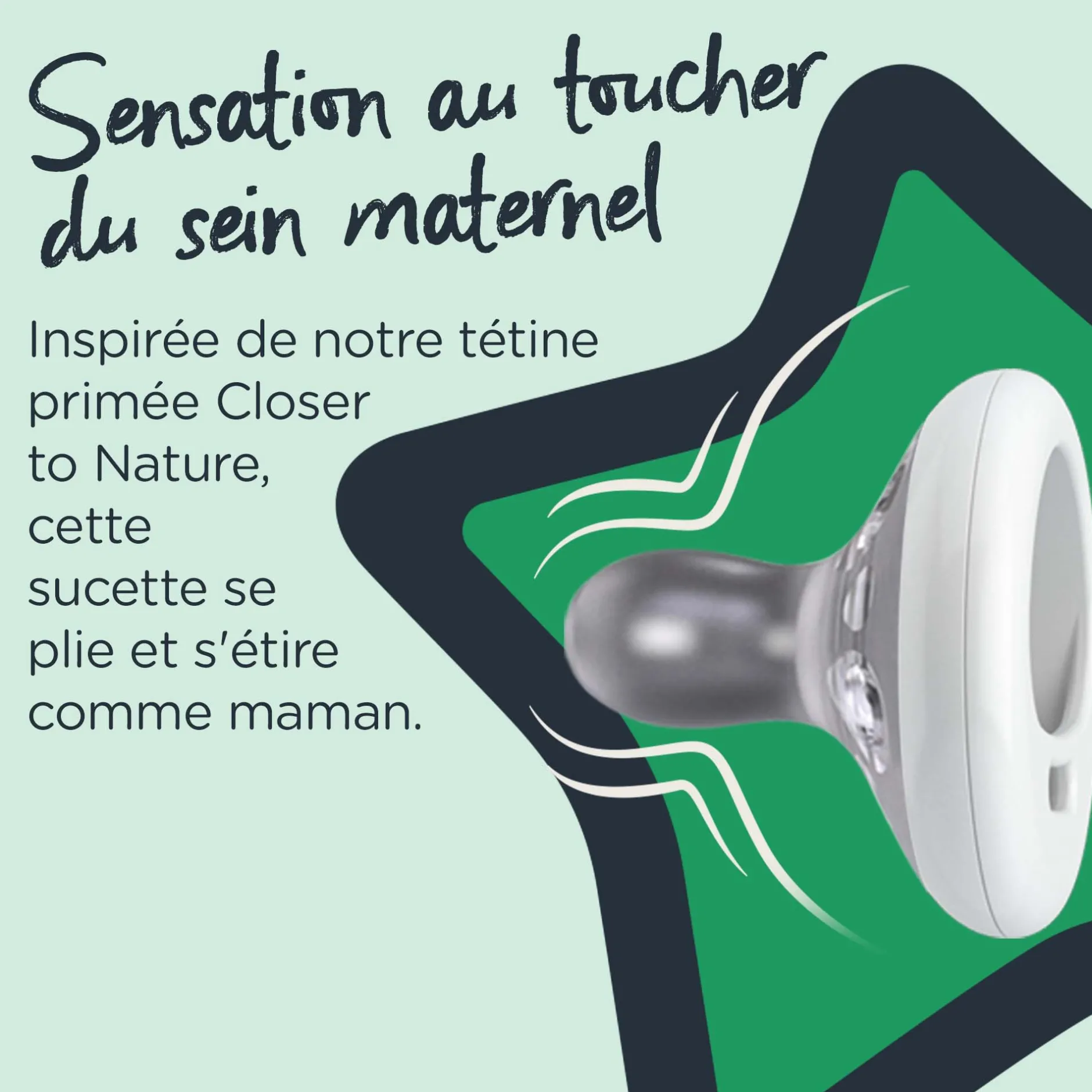 Sucettes*Tommee Tippee Tétines Closer to Nature forme naturelle 0-6 mois de Nuit