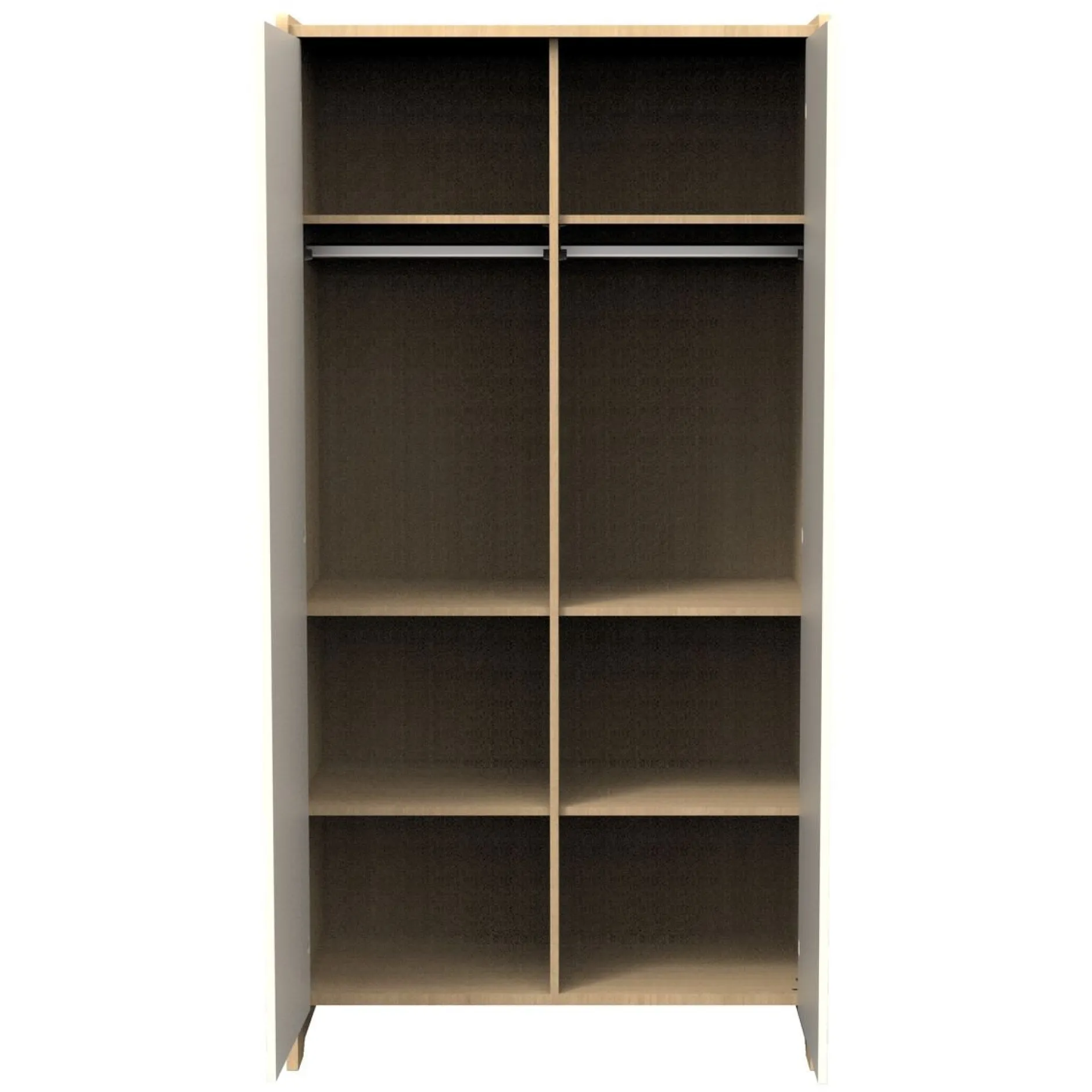 Armoires 2 Portes*Sauthon Baby's Sweet Home Vanille Armoire de Chêne miel