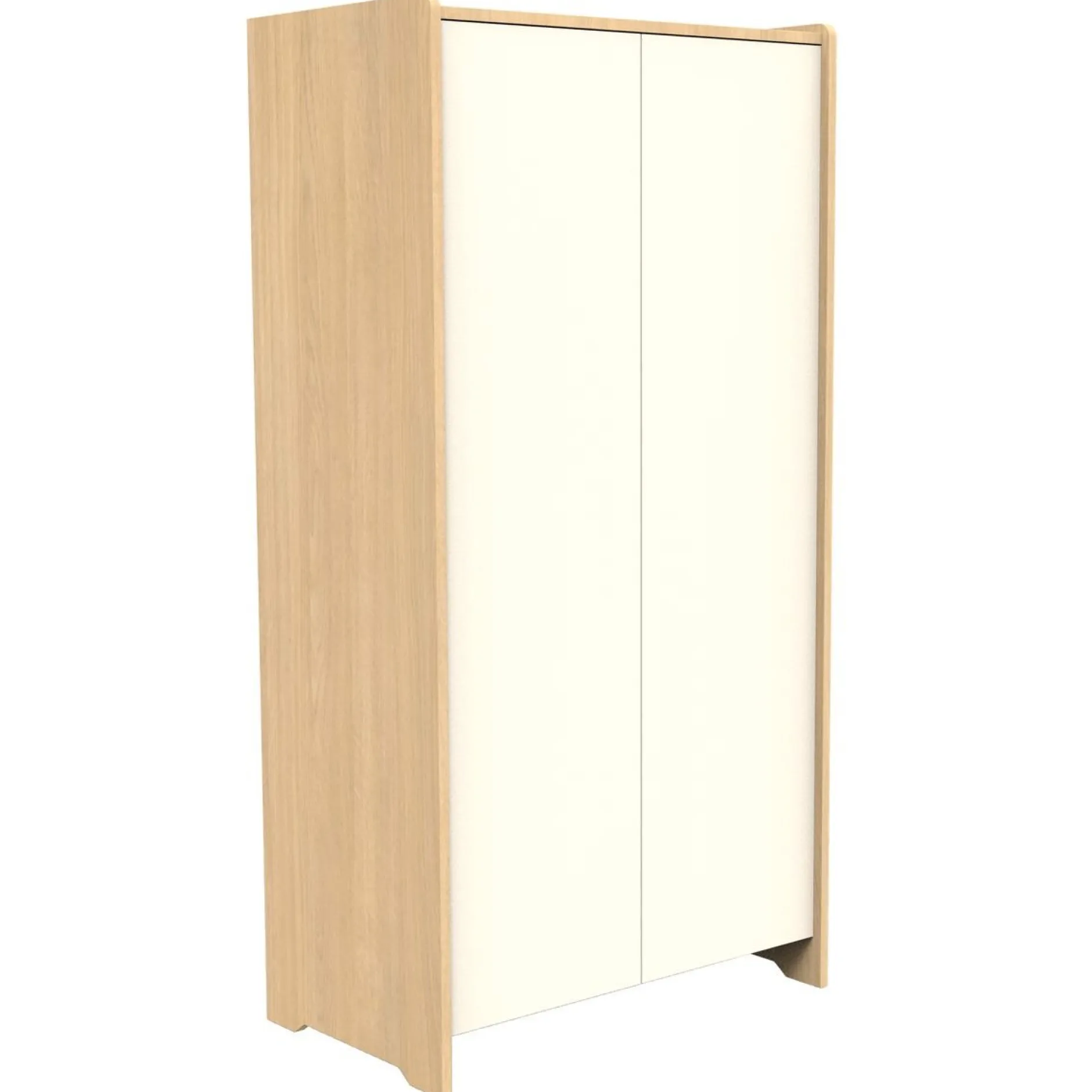 Armoires 2 Portes*Sauthon Baby's Sweet Home Vanille Armoire de Chêne miel