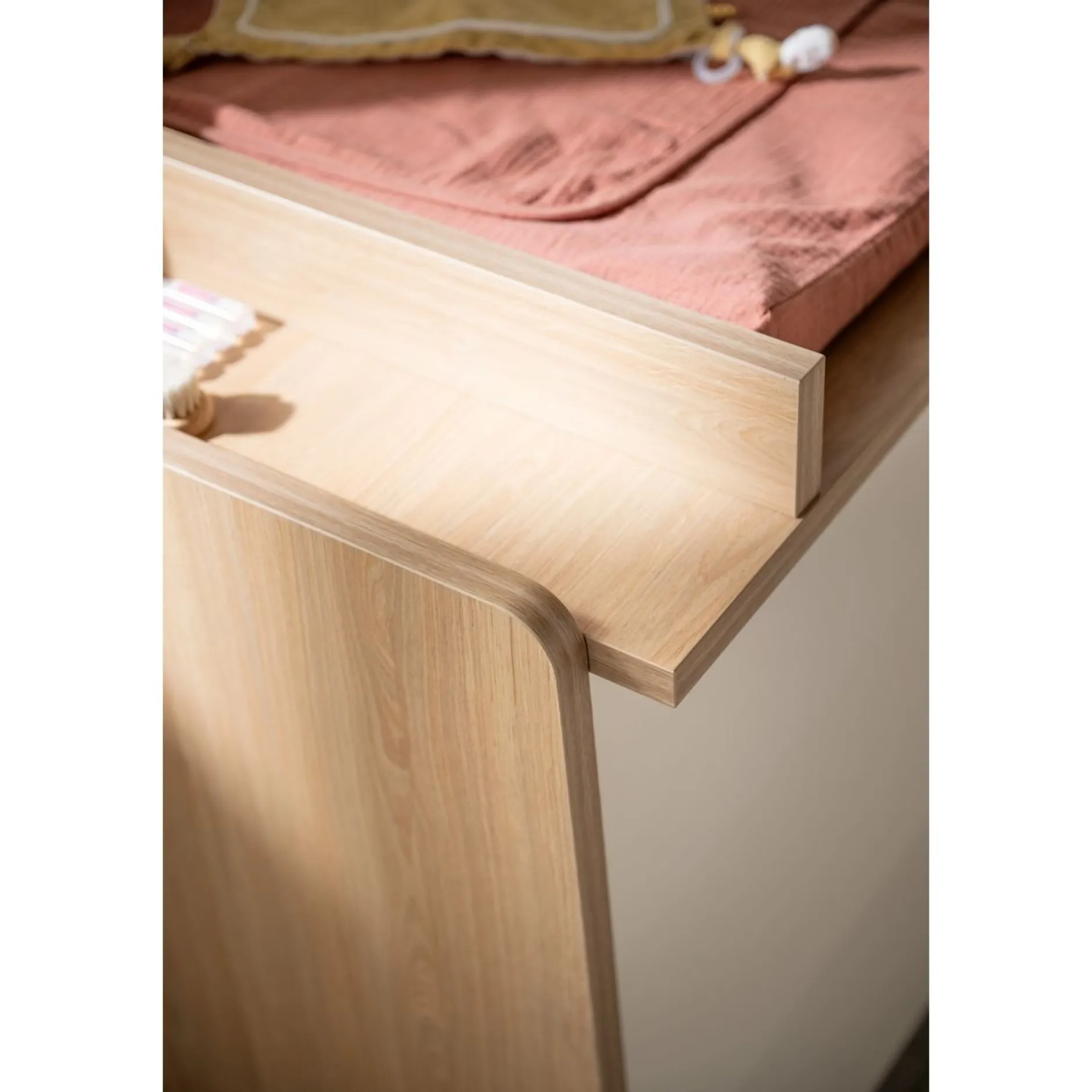 Commodes*Sauthon Baby's Sweet Home Vanille Commode de Chêne miel