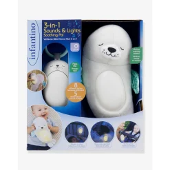 Veilleuses*Infantino Veilleuse Bébé Otarie Douce Nuit 3 en 1 de