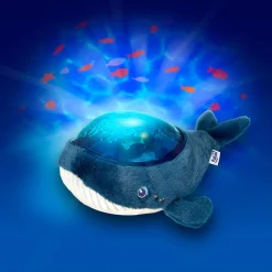 Veilleuses*Pabobo Veilleuse projecteur dynamique Baleine Aquadream de Bleu canard