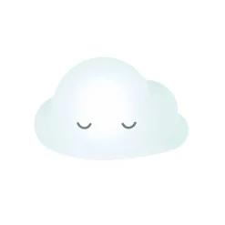 Veilleuses*Nattou Veilleuse Silicone + télécommande de Nuage Blanc