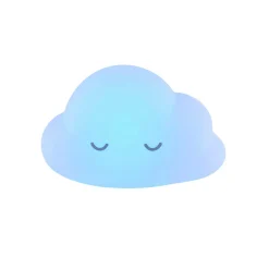 Veilleuses*Nattou Veilleuse Silicone + télécommande de Nuage Blanc