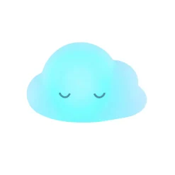 Veilleuses*Nattou Veilleuse Silicone + télécommande de Nuage Blanc