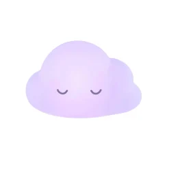 Veilleuses*Nattou Veilleuse Silicone + télécommande de Nuage Blanc