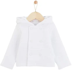 Vêtements Naissance*P'tit bisou Veste à capuche Lapin Câlin 0 mois de Blanc