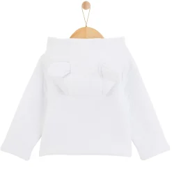 Vêtements Naissance*P'tit bisou Veste à capuche Lapin Câlin 0 mois de Blanc