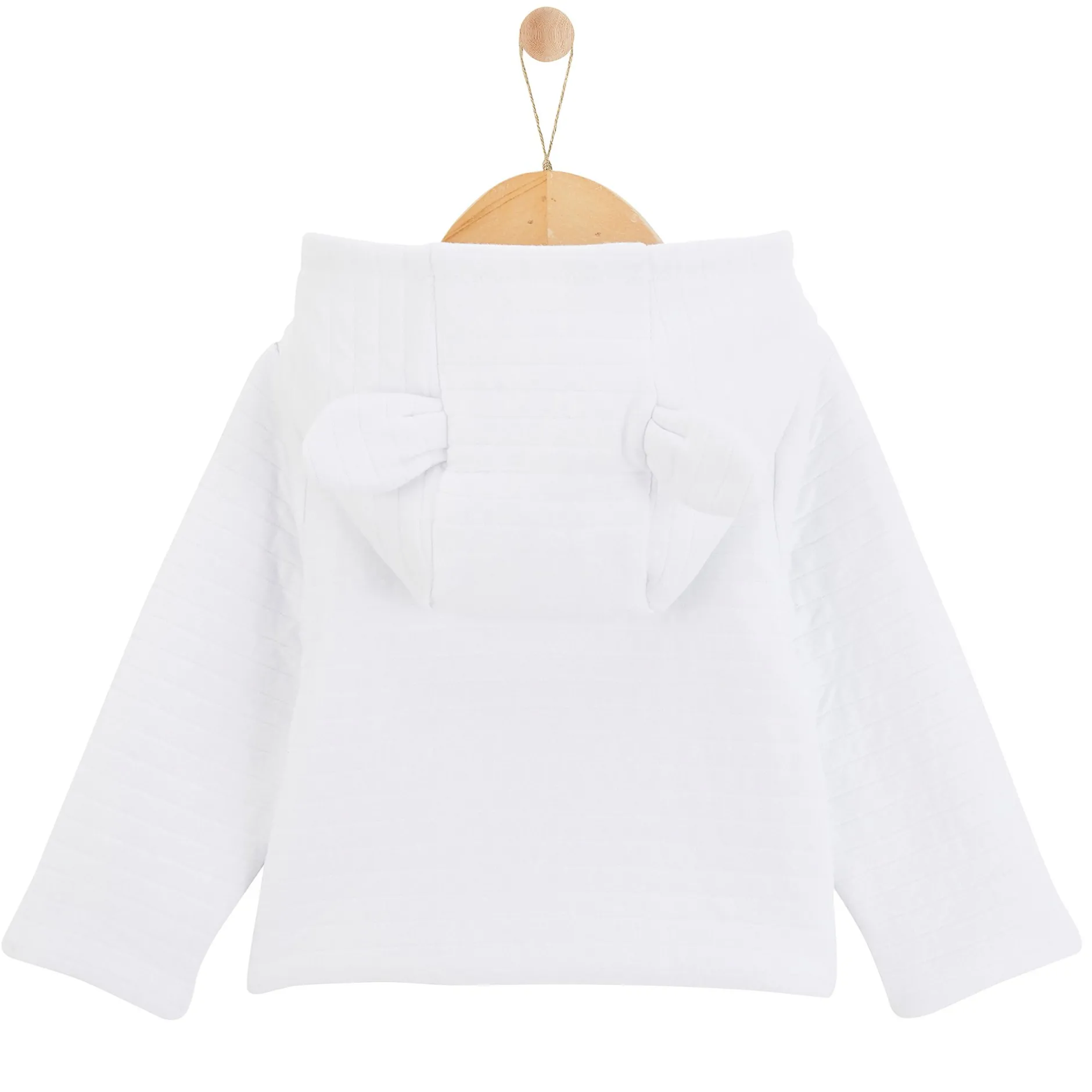 Vêtements Naissance*P'tit bisou Veste à capuche Lapin Câlin 0 mois de Blanc