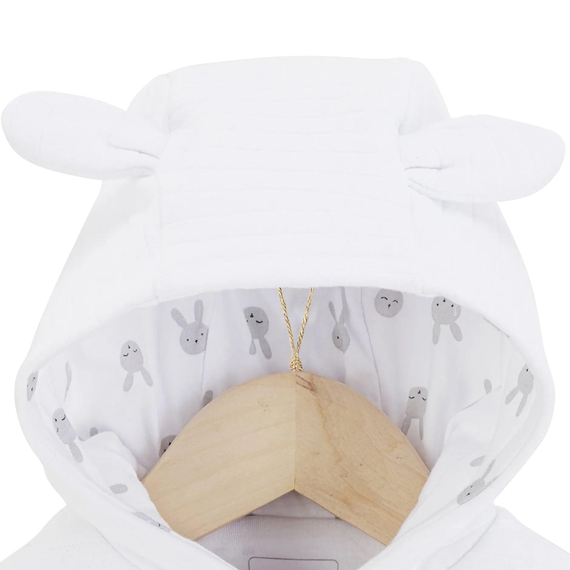 Vêtements Naissance*P'tit bisou Veste à capuche Lapin Câlin 0 mois de Blanc
