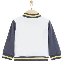 Vestes, Manteaux, Pilotes*P'tit bisou Veste Trop Chou 1 mois de Blanc/gris