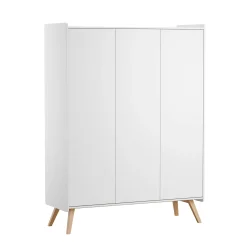 Armoires 3 Portes*Vox Vintage Armoire 3 portes de Blanc / Chêne