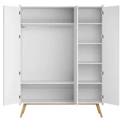 Armoires 3 Portes*Vox Vintage Armoire 3 portes de Blanc / Chêne