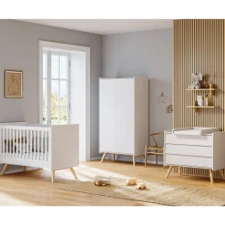 Commodes*Vox Vintage Commode de Blanc / Chêne