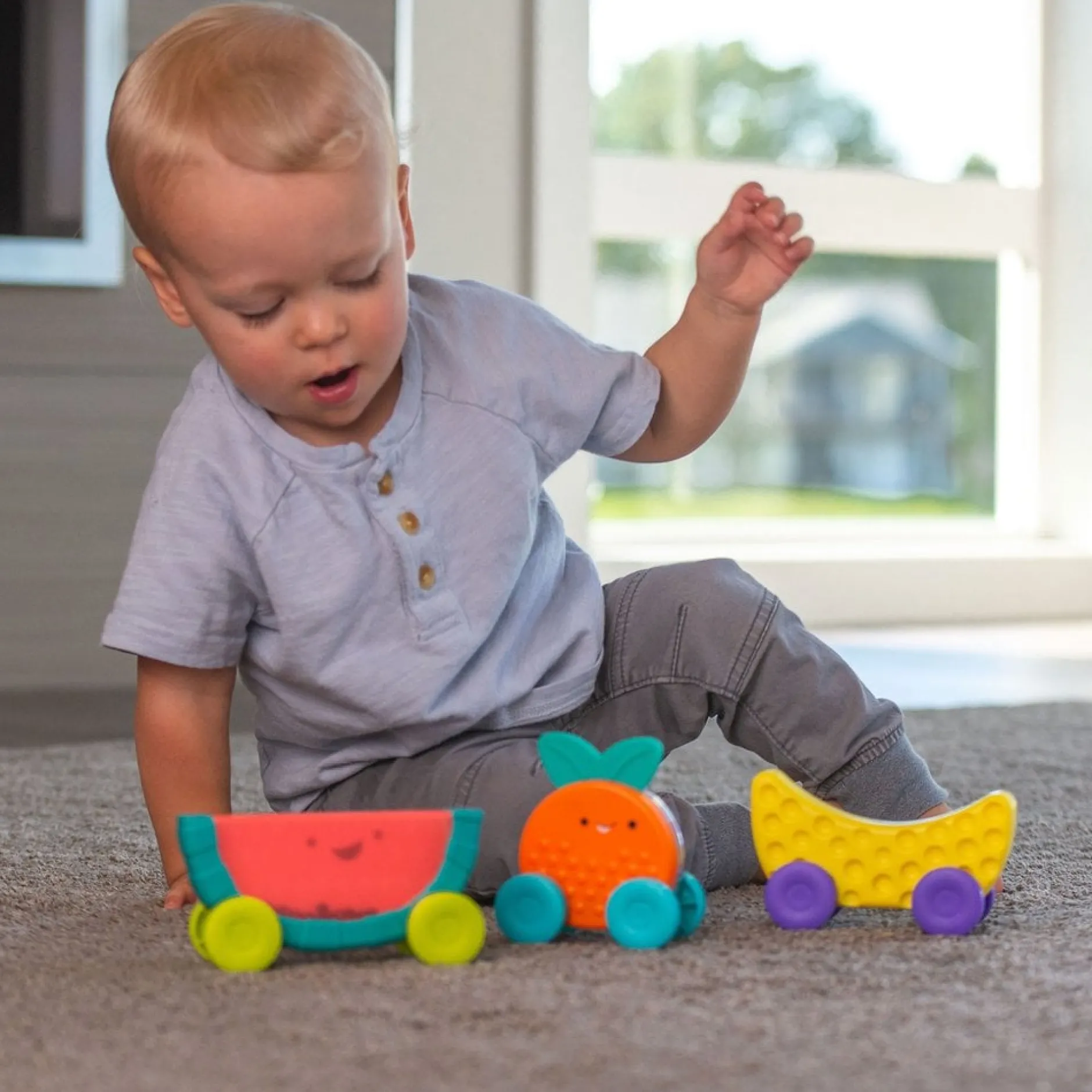 Jeux De Formes*Sassy Voiture de fruits à empiler de