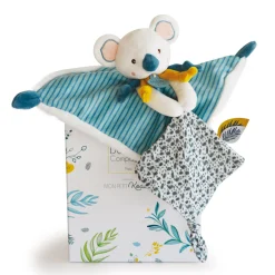 Doudous*Doudou et Compagnie Yoca Le Koala Doudou de Blanc/bleu
