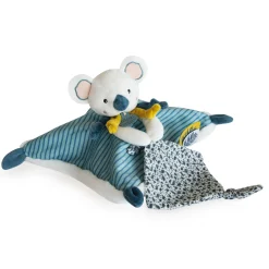 Doudous*Doudou et Compagnie Yoca Le Koala Doudou de Blanc/bleu