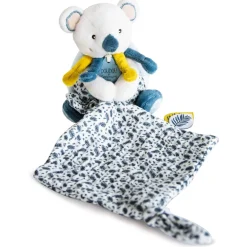 Doudous*Doudou et Compagnie Yoca Le Koala Pantin avec doudou de Blanc/bleu